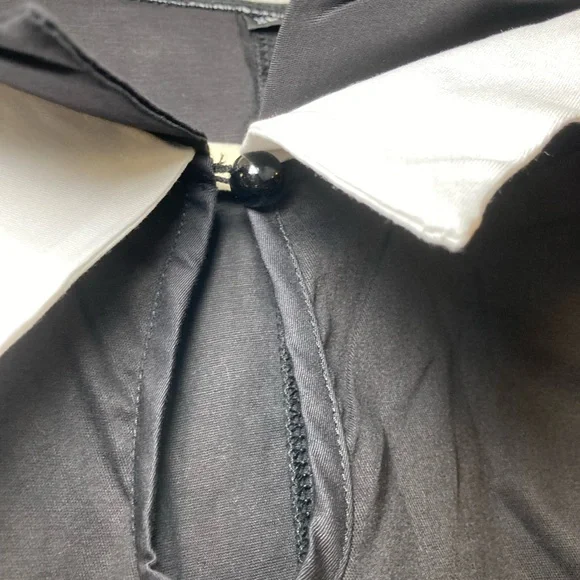 Black Dress with White Bat and Spiderweb Embroidered Accents Size XL - Picture 3 of 7